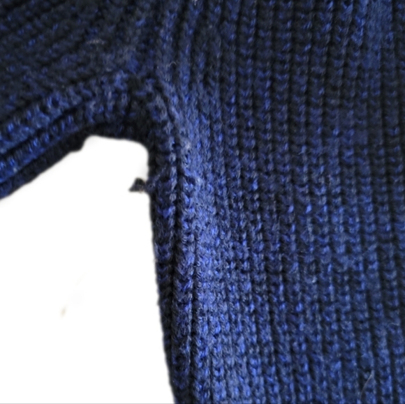 Calibrate Dark Blue Mock Neck Zip Up Cardigan size Large - Picture 8 of 8